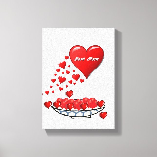 Lienzo estirado Imprimir lienzo del Día de la Madr (Anverso)