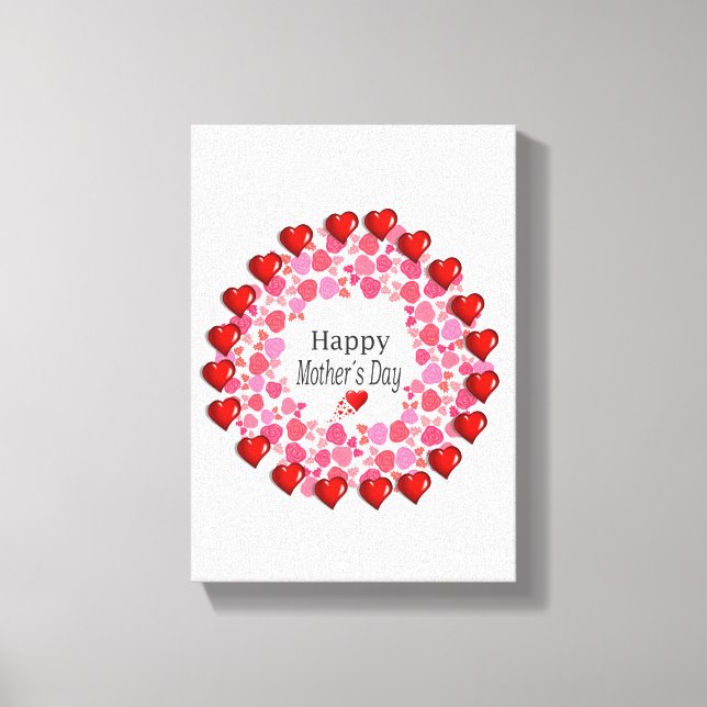 Lienzo estirado Imprimir lienzo del Día de la Madr (Anverso)