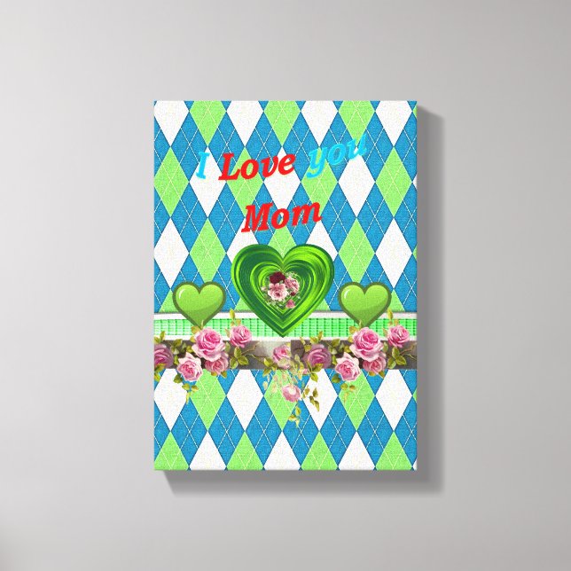 Lienzo estirado Imprimir lienzo del Día de la Madr (Anverso)