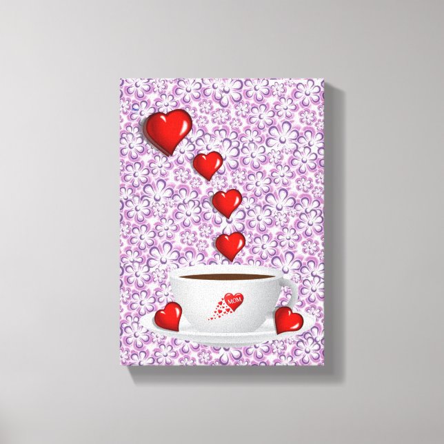 Lienzo estirado Imprimir lienzo del Día de la Madr (Anverso)