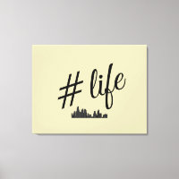 Lienzo estirado para los amantes de la vida urbana