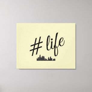 Lienzo estirado para los amantes de la vida urbana