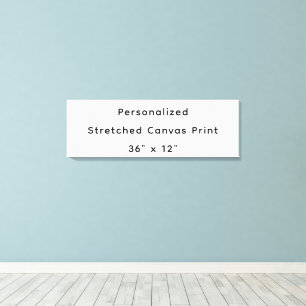 Lienzo estirado personalizado de 36" x 12"