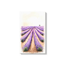 Lienzo estirado - Pintura de campo de lavanda