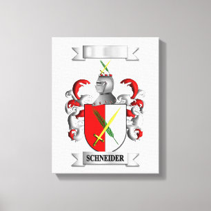 Lienzo estirado Schneider Apellido y Escudo