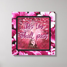 Lienzo Esto También Pasará Por El Árbol Abstrato Blanco R