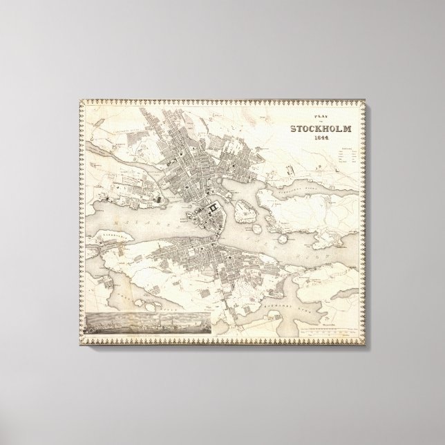 Lienzo Estocolmo, Suecia (Anverso)