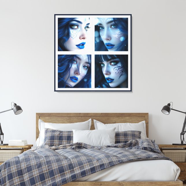 Lienzo Estos Ojos Azules  (Insitu(Dormitorio))
