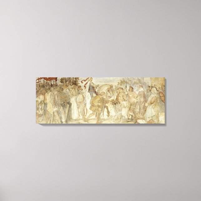 Lienzo Estoy buscando mi burro, el Castillo de Wartburg (Anverso)