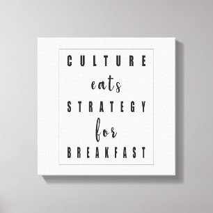 Lienzo Estrategia De Desayuno De La Cultura