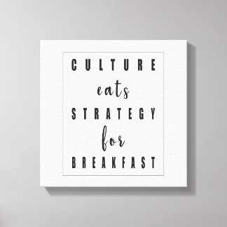 Lienzo Estrategia De Desayuno De La Cultura