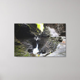 Lienzo Estrecha cascada, Watkins Glen