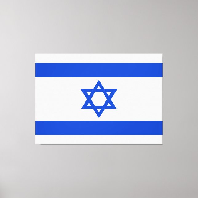 Lienzo Estrella azul de la bandera de Israel Estrella de  (Anverso)