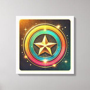 Lienzo Estrella celeste brillante