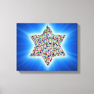 Lienzo Estrella de David