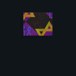 Lienzo Estrella feliz de Hanukkah de David menorah de Sli<br><div class="desc">Estrella feliz de Hanukkah de David menorah Dreidel Celebración artística Velas Hebreo Judío Chanukah regalos decoraciones Judaísmo cultura religión prácticas religiosas tradiciones diseño geométrico simbólico profundidad de contraste simetría de orden</div>