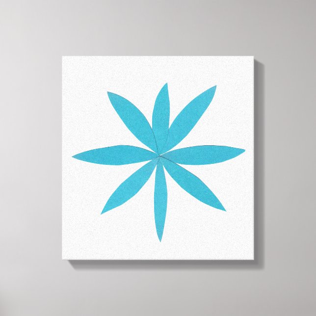 Lienzo Estrella turquesa (Anverso)