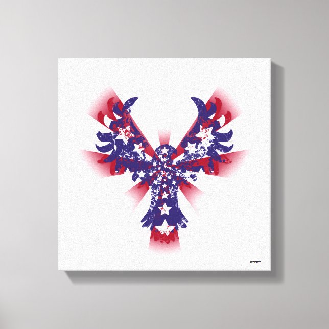 Lienzo Estrellas de águila estadounidense (Anverso)