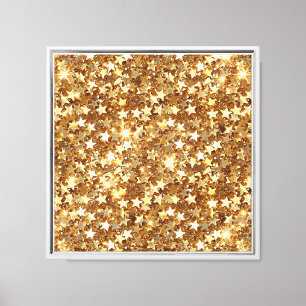 Lienzo Estrellas de gafas de oro