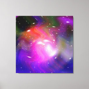 Lienzo Estrellas de un planeta y galaxia 2