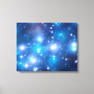 Lienzo Estrellas del Universo Azul + tus ideas