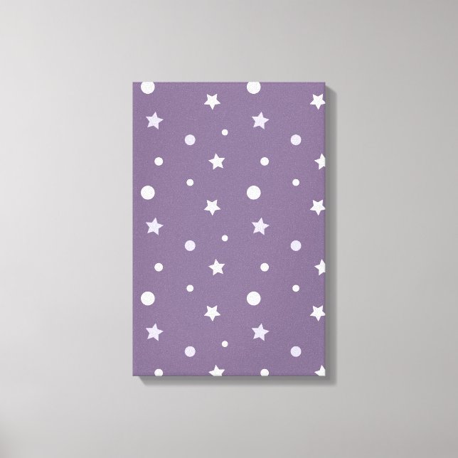 Lienzo Estrellas púrpuras (Anverso)