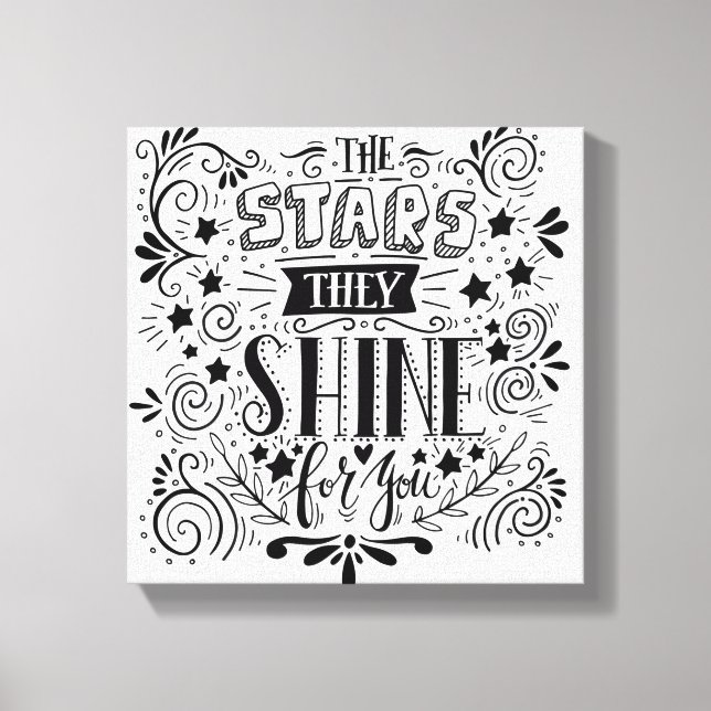Lienzo Estrellas Que Brillan Por Ti (Anverso)