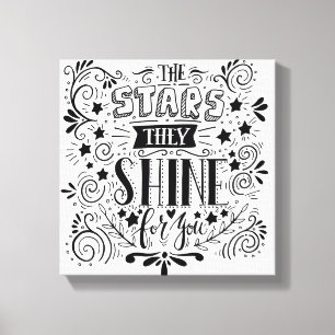 Lienzo Estrellas Que Brillan Por Ti
