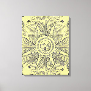 Lienzo Estrellas Solares Cielo Nocturno Antiguo Zodíaco M