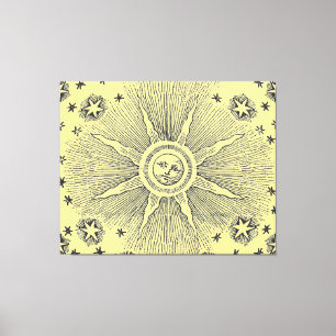 Lienzo Estrellas Solares Cielo Nocturno Antiguo Zodíaco M