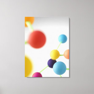 Lienzo Estructura molecular.