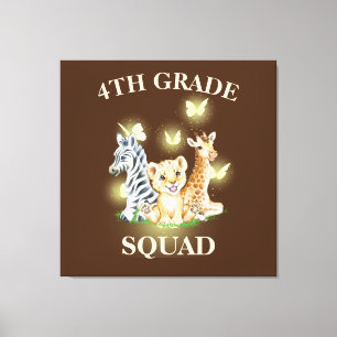 Lienzo Estudiante de cuarto grado de la brigada salvaje d