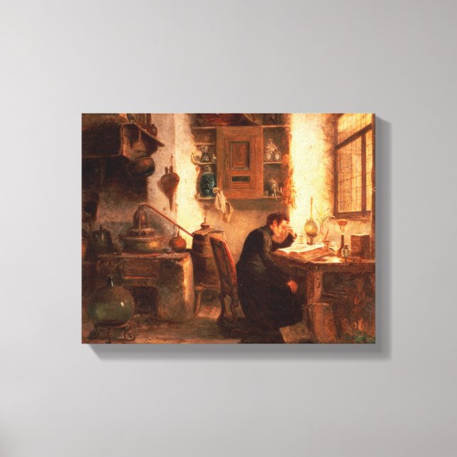 Lienzo Estudiante de química y farmacia (Anverso)