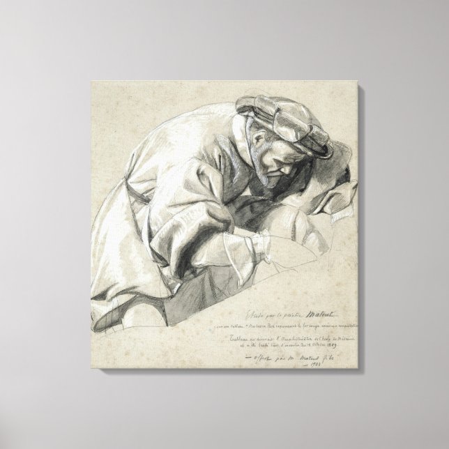 Lienzo Estudio de Ambroise Pare (Anverso)