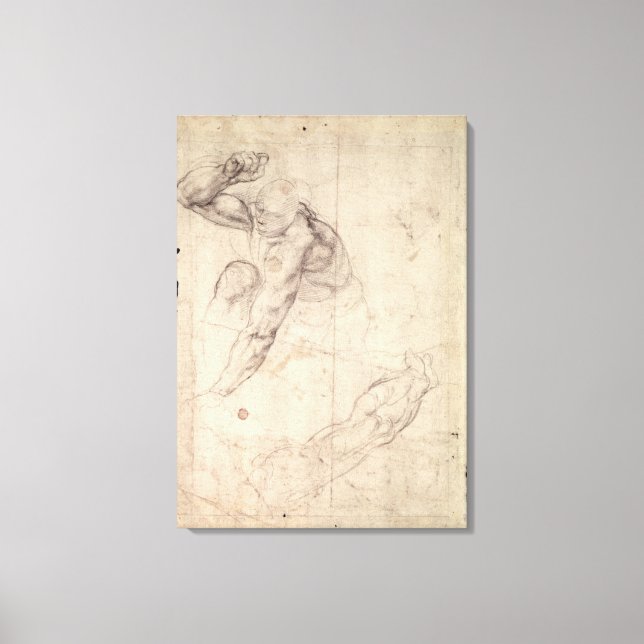 Lienzo Estudio de cifras masculinas (Anverso)