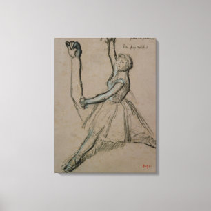 Lienzo Estudio de Edgar Degas el   de un bailarín