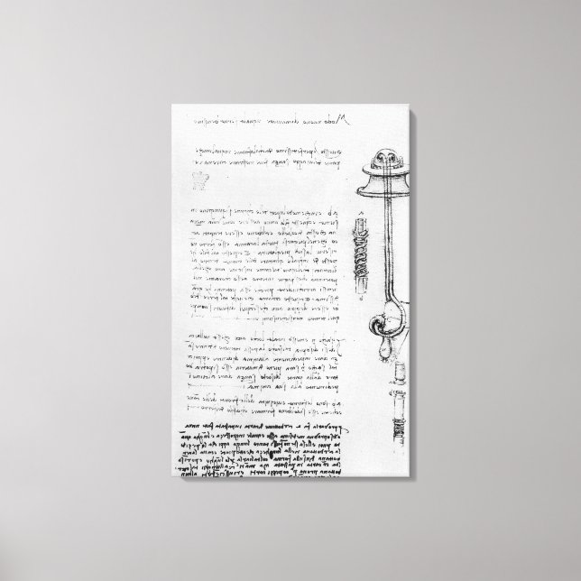 Lienzo Estudio de flotador con tubos respiratorios para b (Anverso)