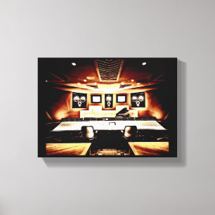 Lienzo Estudio de grabación de la música