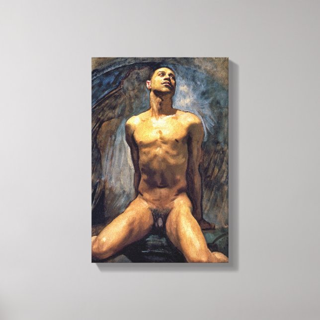 Lienzo Estudio de John Singer Sargent - Masculino (Anverso)