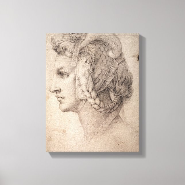 Lienzo Estudio de la cabeza (Anverso)