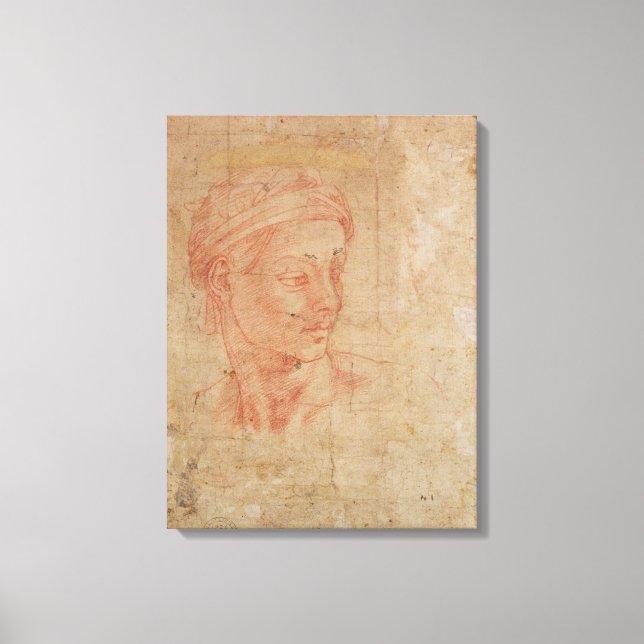 Lienzo Estudio de la cabeza (Anverso)