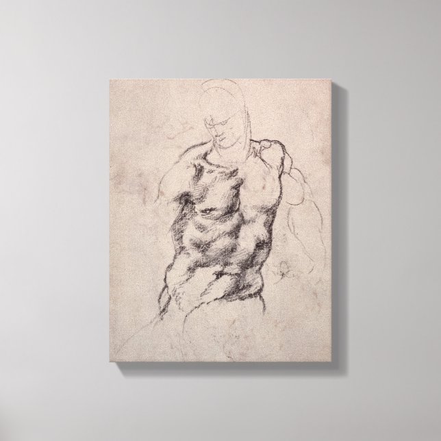 Lienzo Estudio de la figura 2 (Anverso)