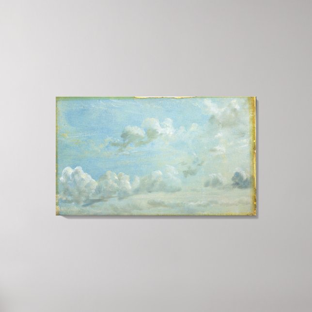 Lienzo Estudio de las nubes de Cumulus, 1822 (aceite sobr (Anverso)