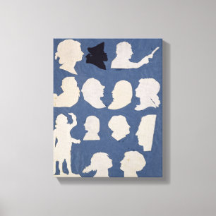 Lienzo Estudio de perfiles y de un orador