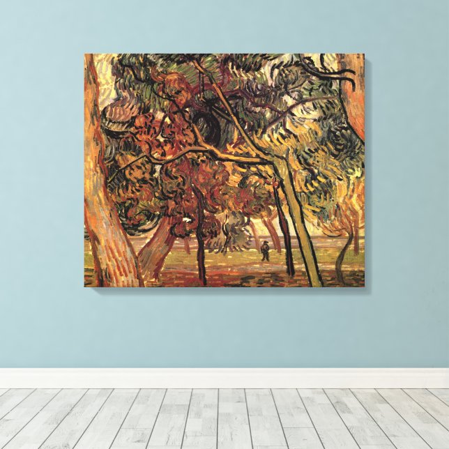 Lienzo Estudio de Pinos por Vincent van Gogh (Insitu (piso de madera))
