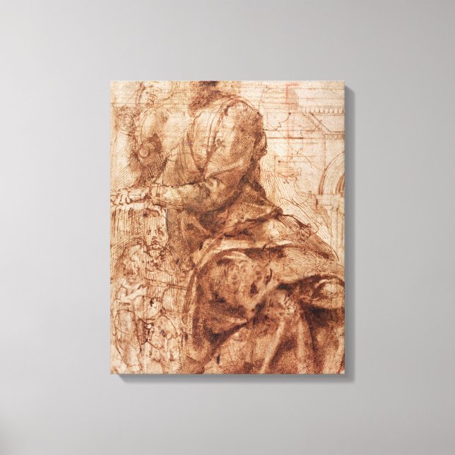 Lienzo Estudio de Sibyl (Anverso)
