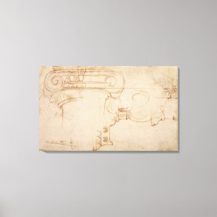 Lienzo Estudio de un capital iónico