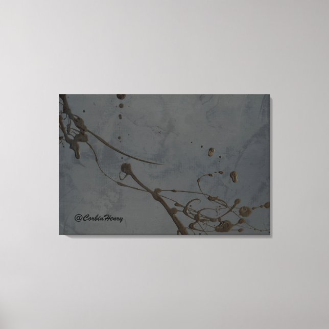 Lienzo Estudio En Negro (Anverso)