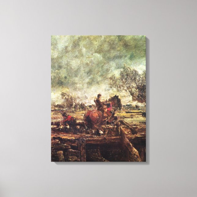 Lienzo Estudio para el caballo saltante (Anverso)