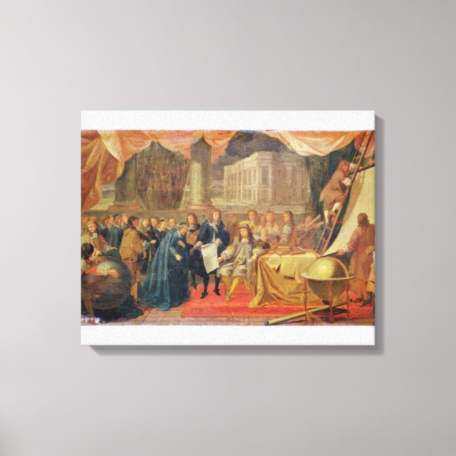 Lienzo Estudio para la creación de la academia (Anverso)
